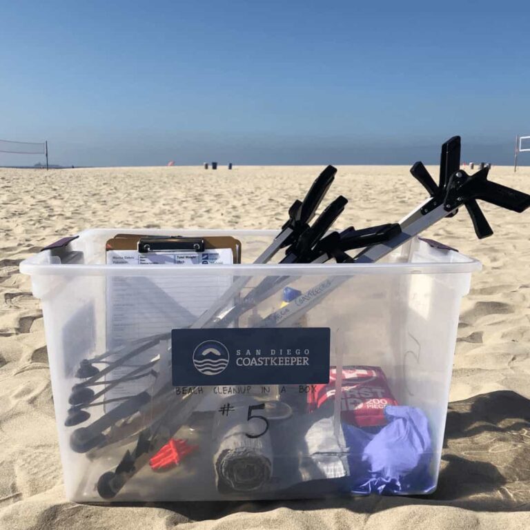Coastkeeper Partner Cleanup Challenge - beach cleanup box
