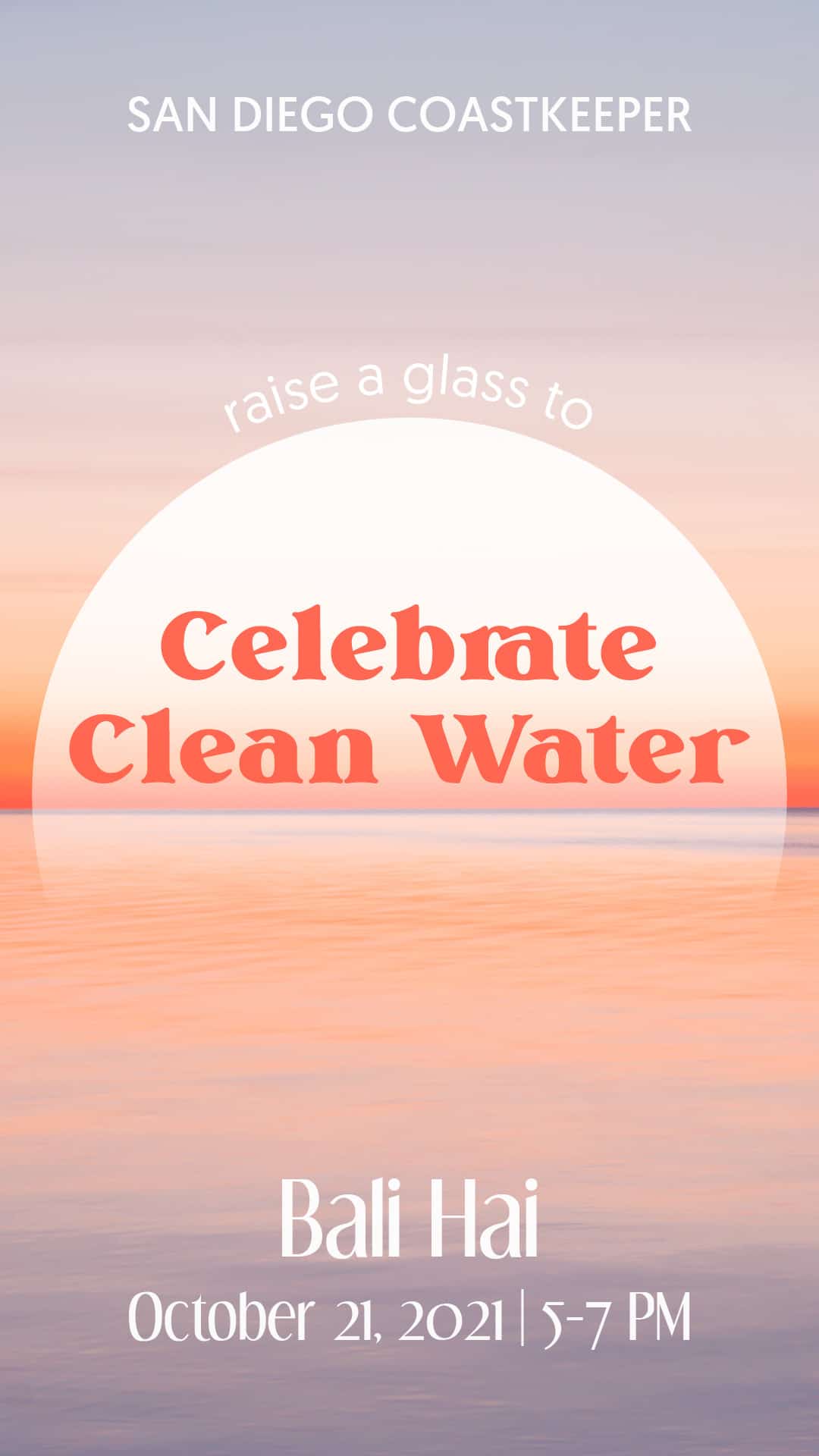 Celebrate Clean Water Invitation San Diego Coastkeeper