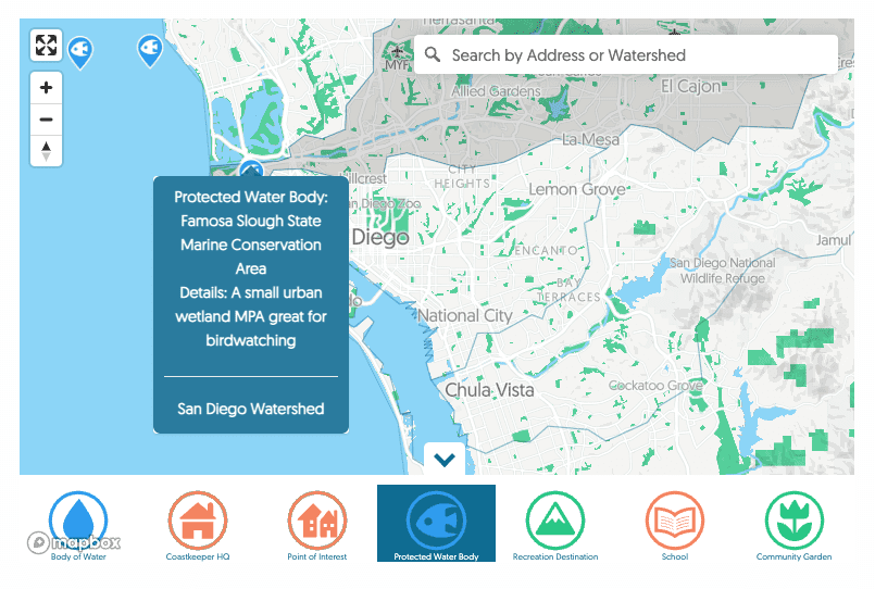 San Diego Coastkeeper Explore Your Watershed Map Protected Waterbodies