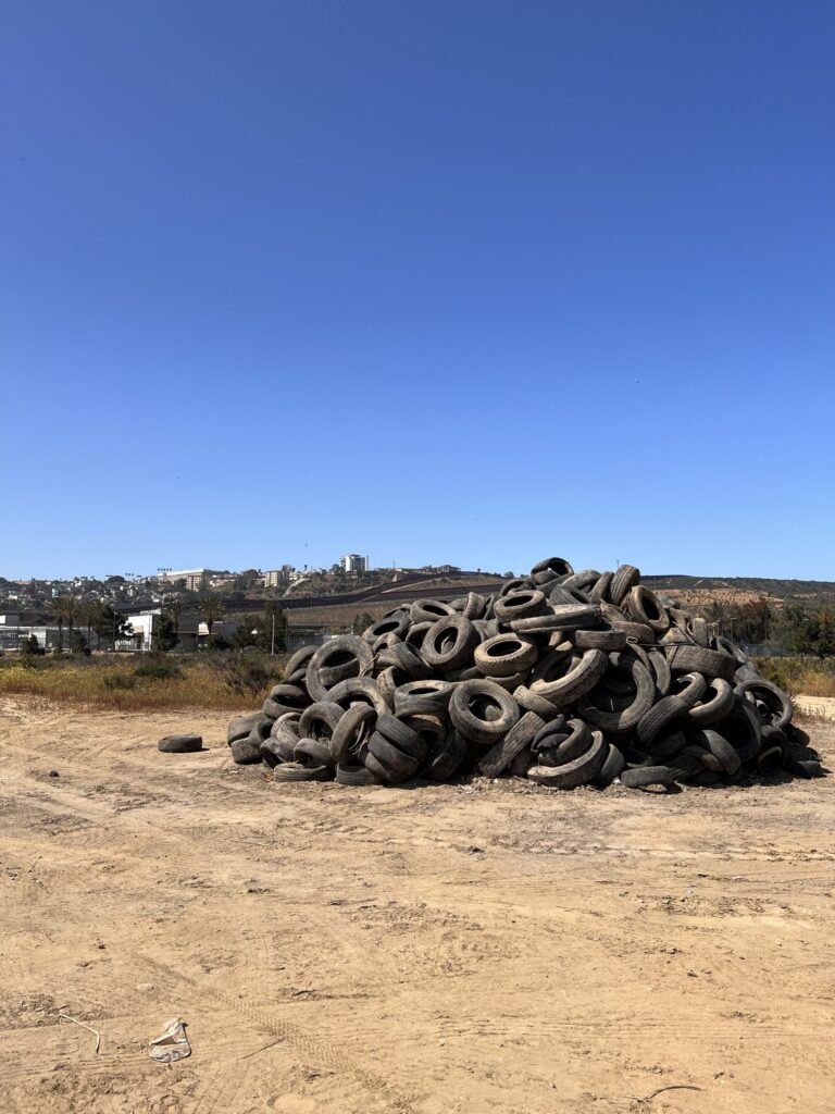 Hazardous Waste Tires in the Tijuana River Valley