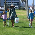 Morning After Mess Volunteers at the Mission Bay event hosted by San Diego Coastkeeper.
