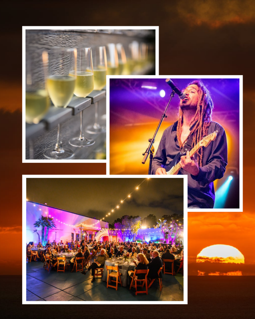 three images of the Seaside Soiree Event